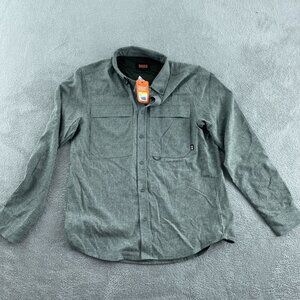 Bass Outdoor Heather Flannel Shirt Deep Depths Mens M Long Sleeve NWT 5878
